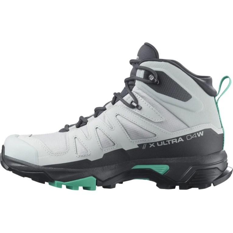 Light Grey / Black Salomon X Ultra 4 Mid GTX Women's Hiking Boots | IE FN6175